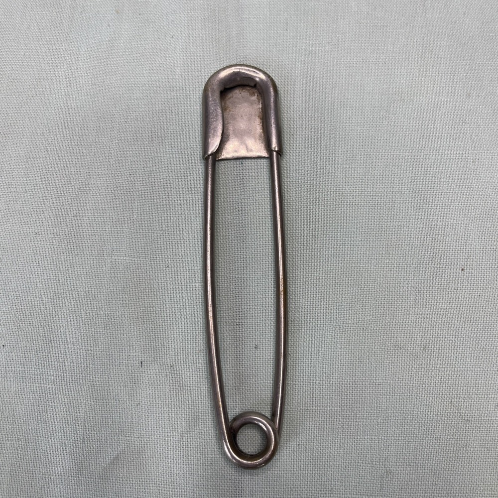 Vintage Large Safety Pin Kilt Blanket Pin Heavy Duty Metal 5 Inch